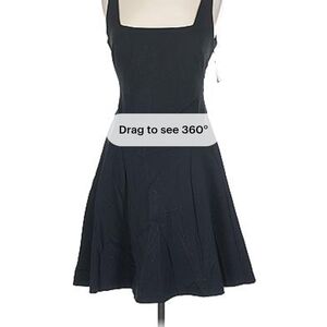 Ralph Lauren Black Mini Dress Open Back Size-10